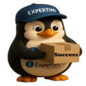 Expertini Success Penguin celebrating achievements